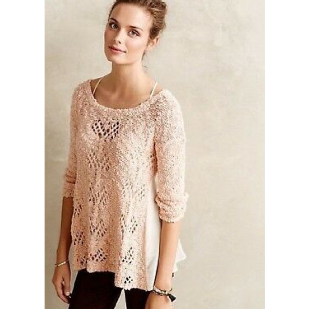 Anthropologie Knitted & Knotted Sylt Sweater